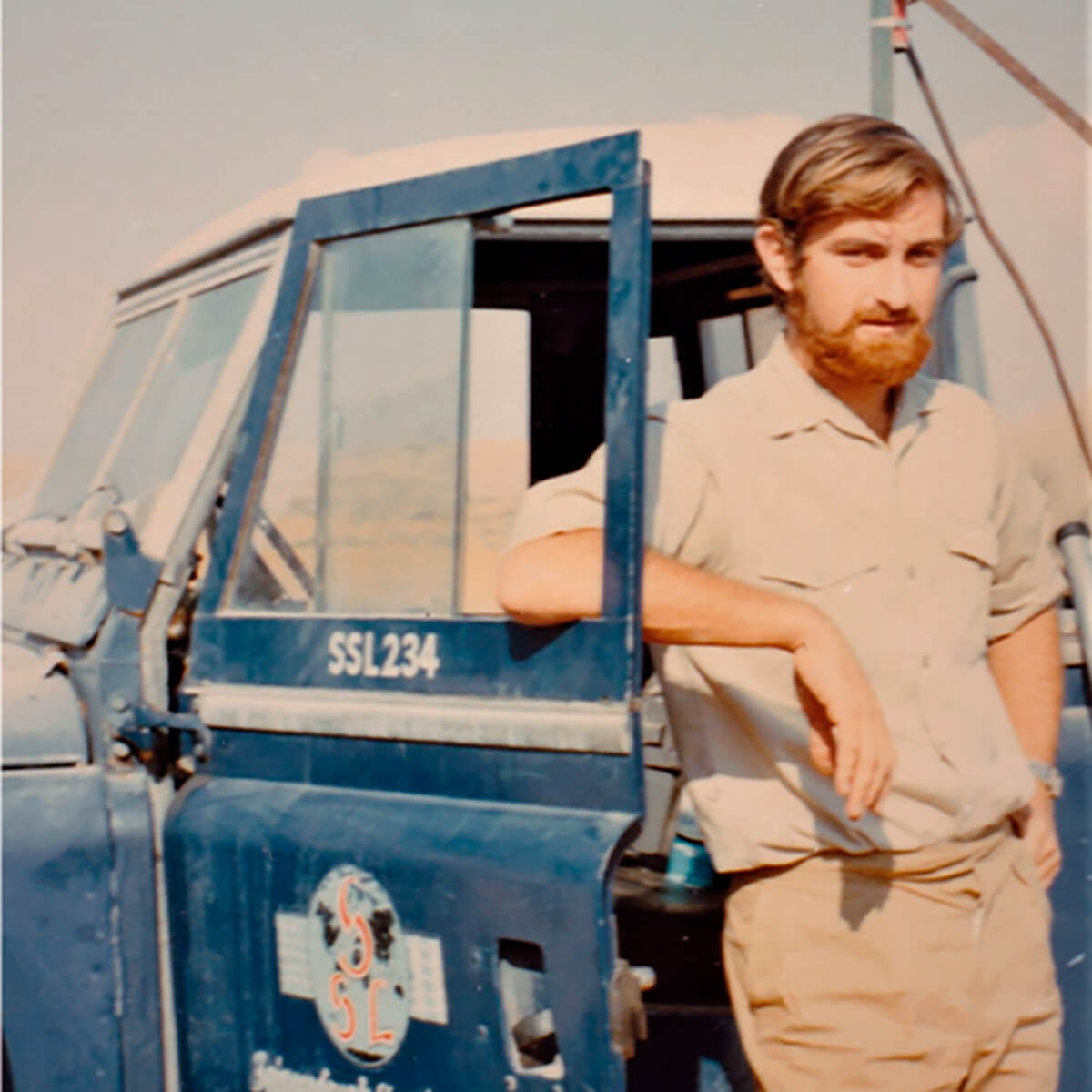 Mike Hall in Sharjah, 1970